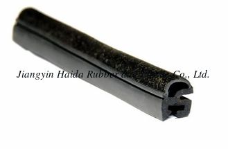 China Low friction Automotive Rubber Seals with Flocking + Glassfiber Material supplier