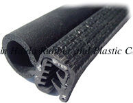 China Co-extruded EPDM Rubber Trim Seal Decorative For Car / Train / Truck supplier
