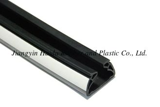 China EPDM Solid Seal with White Strips , Extruded Rubber Seal supplier
