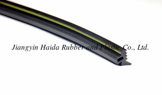 China Black EPDM Rubber Window Seal Extruded With Colorful Marking Line supplier