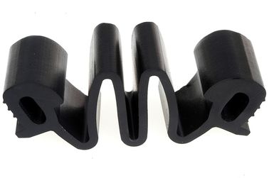 Extrusion Solid Rubber Expansion Joints Black For Highway / Bridge supplier